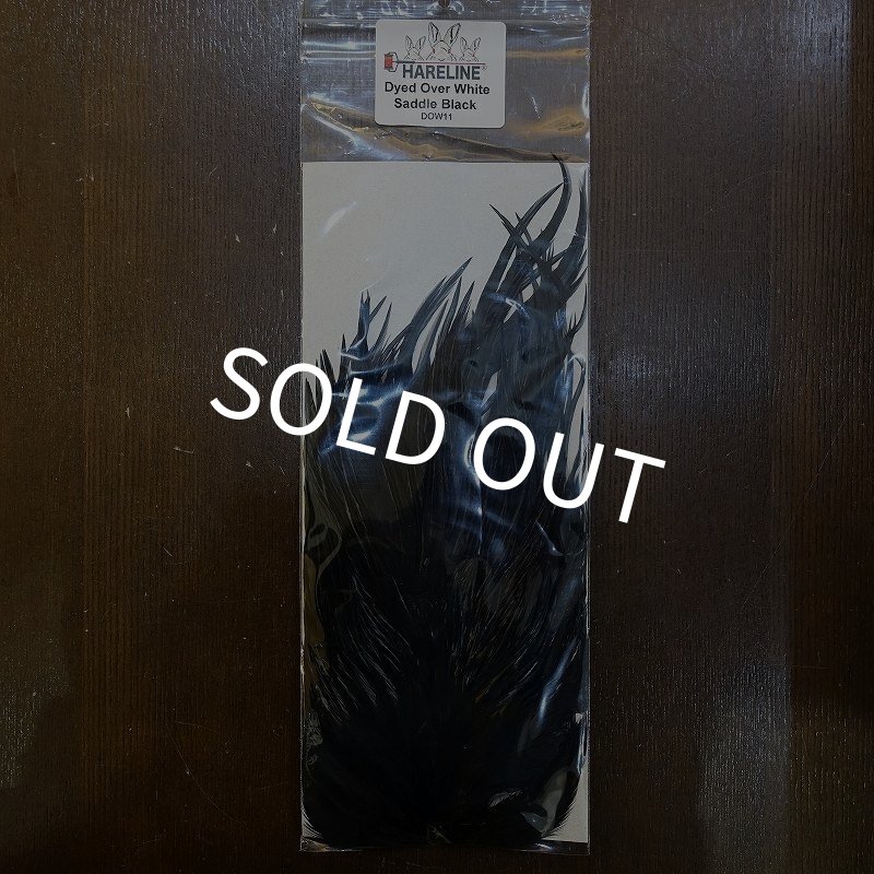 画像1: 【HARELINE】Dyed Over White Saddle - Black (1)