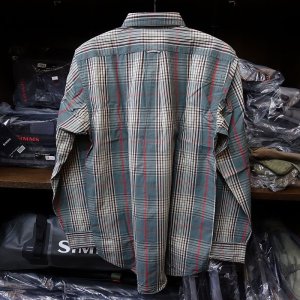 画像2: 【FILSON】WASHED FEATHER CLOTH SHIRT - GREEN PLAID