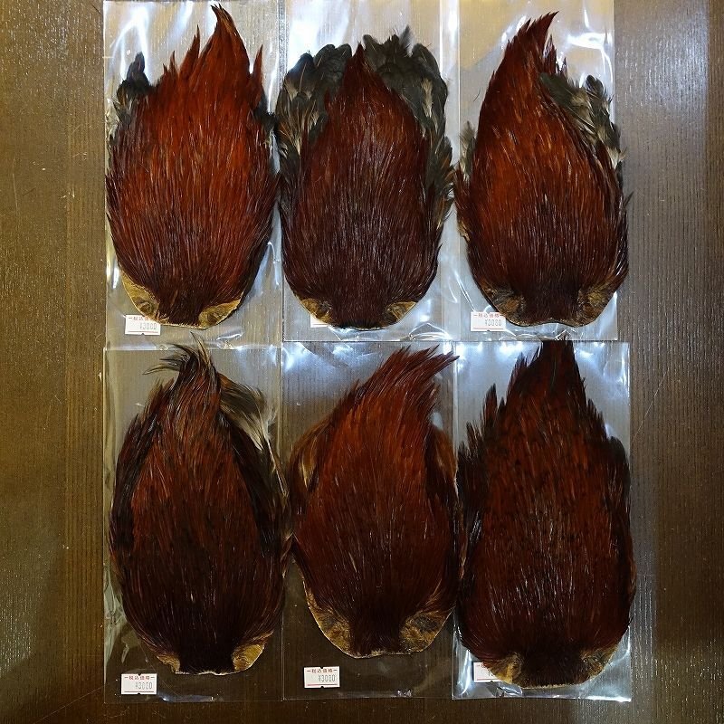 画像1: 【ANGLE】インドコックハックルケープ(ファーネス) (1)