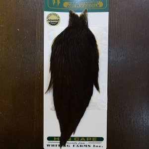 画像1: 【WHITING】Hebert Hen Cape DarkBrown Dun No.3