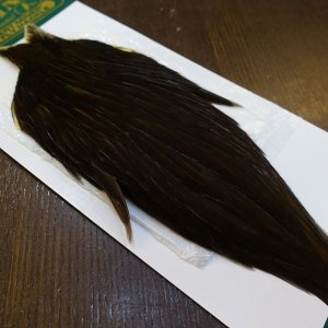 画像2: 【WHITING】Hebert Hen Cape DarkBrown Dun No.3