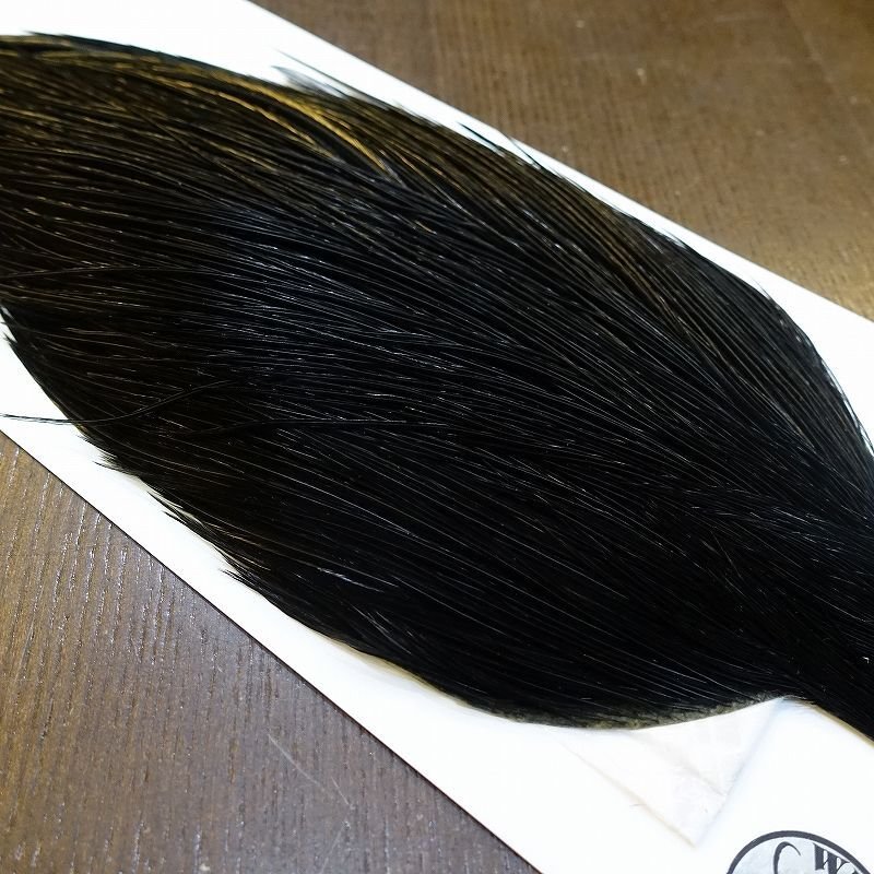 画像4: 【WHITING】Hebert ROOSTER CAPE Silver grade - DYED BLACK No.1 (4)