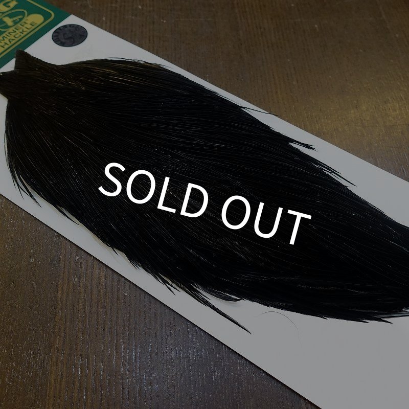 画像2: 【WHITING】Hebert ROOSTER CAPE Silver grade - DYED BLACK No.2 (2)