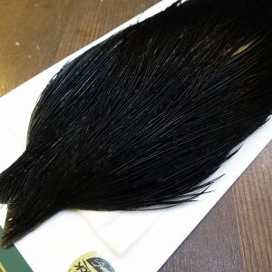 画像3: 【WHITING】Hebert ROOSTER CAPE Silver grade - DYED BLACK No.1