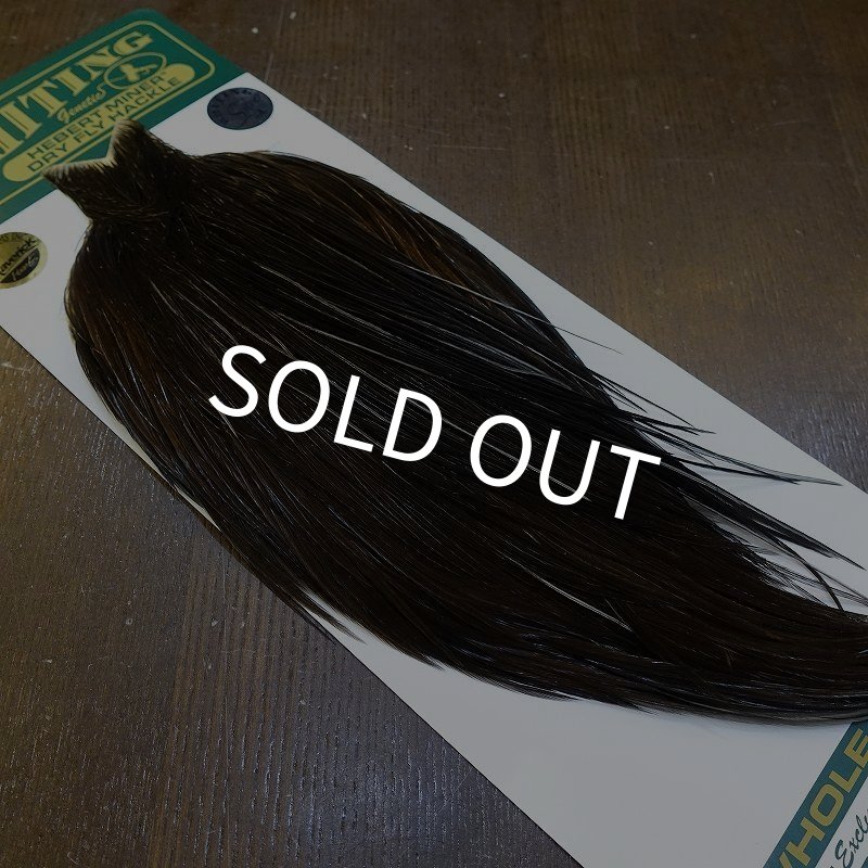 画像2: 【WHITING】Hebert Silver Grade Cape - Dark Brown Dun No.1 (2)