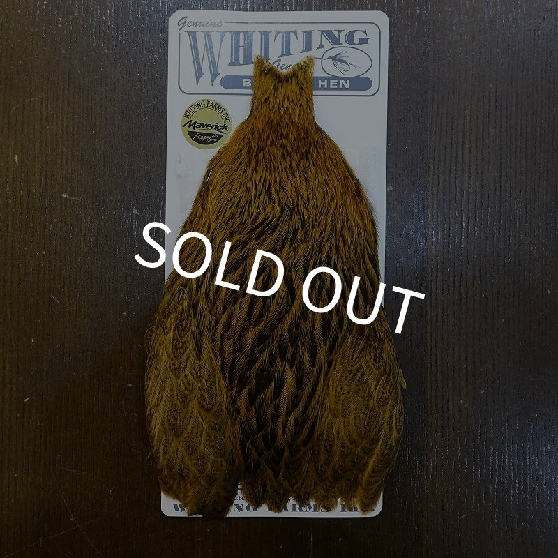 画像1: 【Whiting】BRAHMA HEN CAPE BADGER/MARCHBROWN (1)
