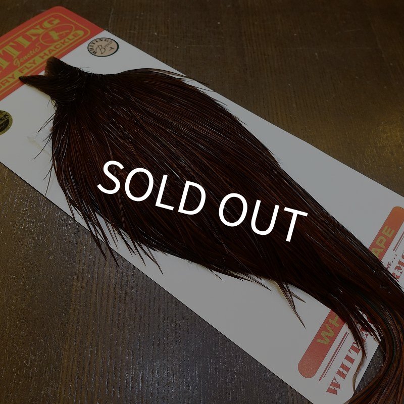 画像2: 【Whiting】ROOSTER CAPE Bronze Grade - DYED COACHMAN BROWN No.1 (2)