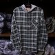 【SIMMS】SANTEE FLANNEL HOODY - Forest/Carbon Camp Plaid(SALE)