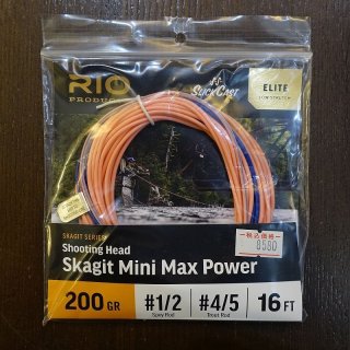 RIO】RIO Elite Skagit Max Power Shooting Head