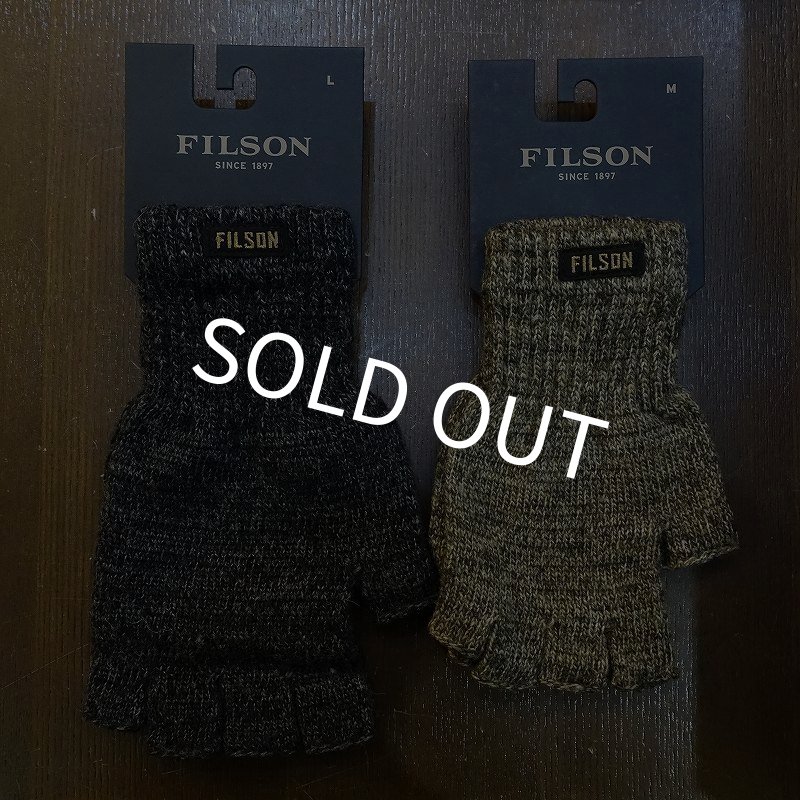 画像1: 【FILSON】FINGERLESS KNIT GLOVES フィンガーレス ニット グローブ (1)