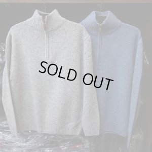 画像1: 【Aran Woollen Mills】Donegal Tweed Half Zip Sweater