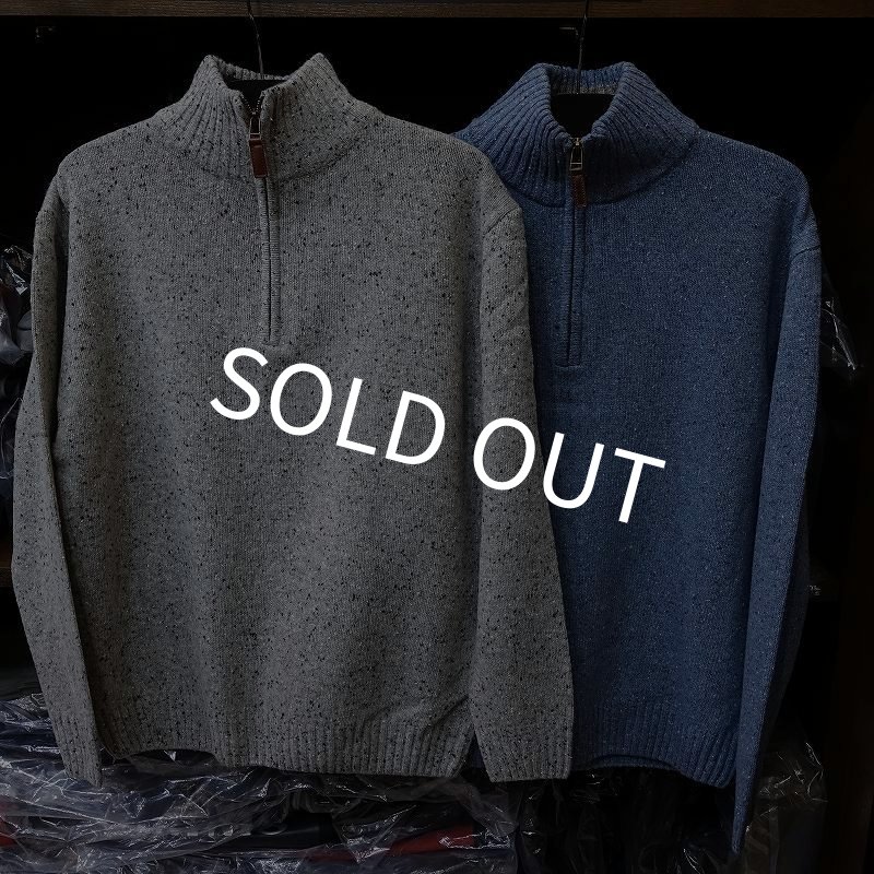 画像1: 【Aran Woollen Mills】Donegal Tweed Half Zip Sweater (1)