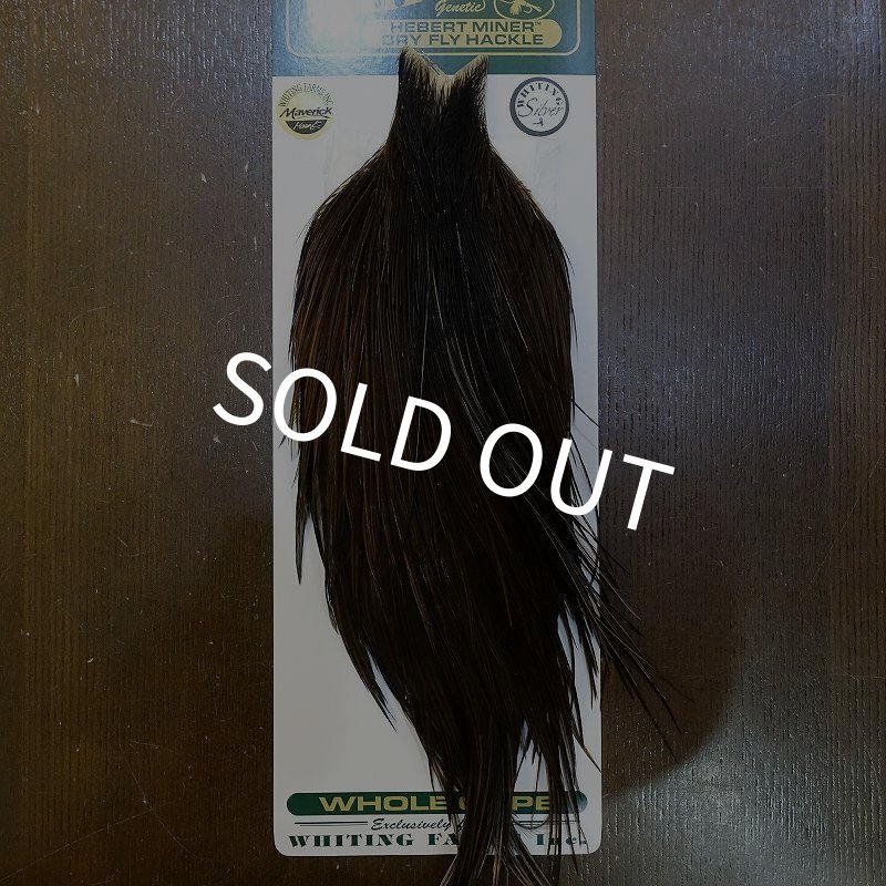 画像1: 【WHITING】Hebert Silver Grade Cape - DARK BROWN DUN No.2 (1)