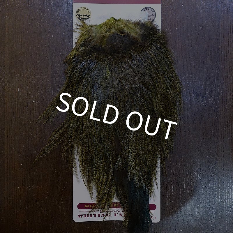 画像1: 【WHITING】Coq de Leon Saddle Bronze Grade - DYED BADGER/OLIVE (1)