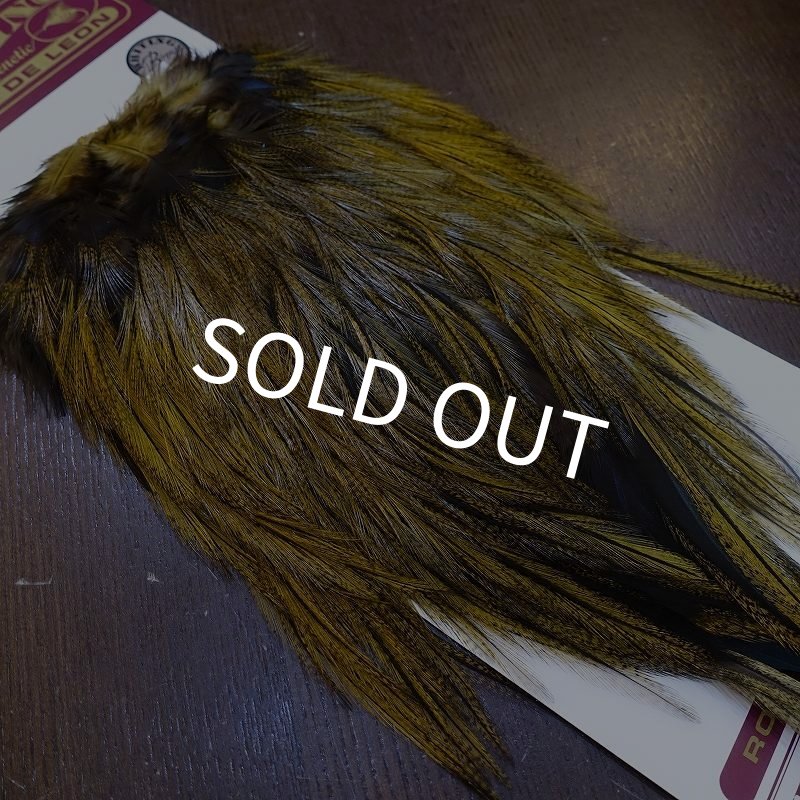 画像2: 【WHITING】Coq de Leon Saddle Bronze Grade - DYED BADGER/GOLDEN OLIVE (2)