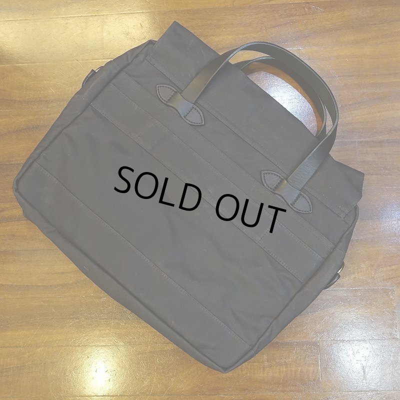 画像2: 【FILSON】24-HOUR TIN CLOTH BRIEFCASE - Charcoal (2)