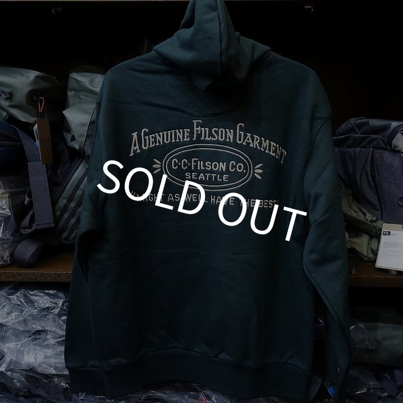 画像2: 【FILSON】PROSPECTOR EMBROIDERED HOODIE - GREEN (2)