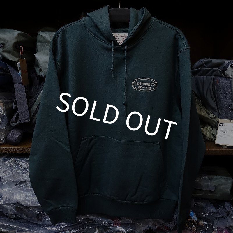 画像1: 【FILSON】PROSPECTOR EMBROIDERED HOODIE - GREEN (1)