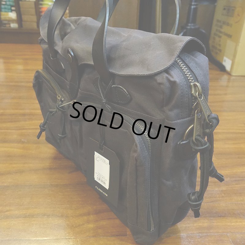 画像6: 【FILSON】24-HOUR TIN CLOTH BRIEFCASE - Charcoal (6)