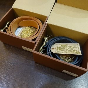 画像1: 【BIGJOHN】5ミリ厚 姫路レザー HIMEJI LEATHER ORIGINAL BELT