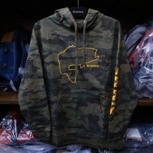 画像1: 【SIMMS】BASS OUTLINE HOODY - WOODLAND CAMO