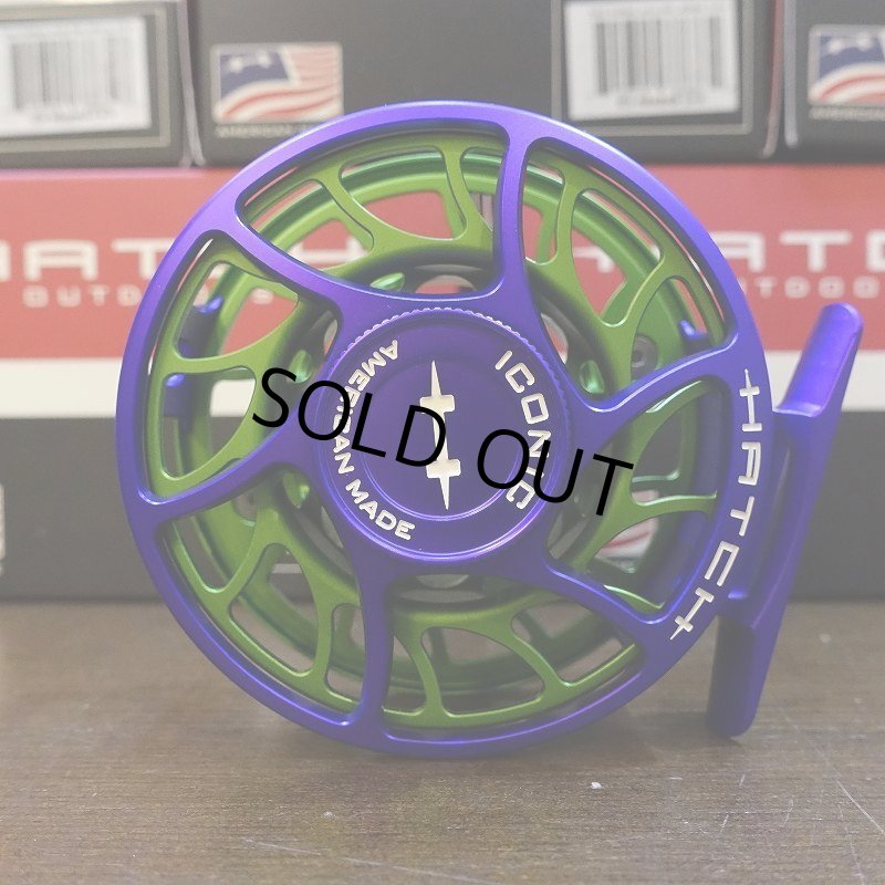 画像2: 【HATCH】ICONIC 4 PLUS REEL LA - Jokester Purple/Green (2)