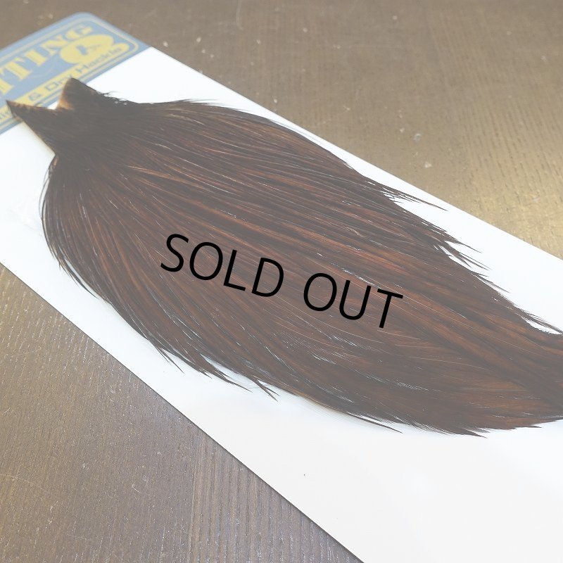 画像2: 【WHITING】High & Dry ROOSTER Cape - Dyed Coachman Brown No.3 (2)