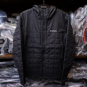 画像1: 【SIMMS】FALL RUN HYBRID HOODY - BLACK