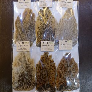 画像1: 【ANGLE】Soft hackle hen saddle patch - グレイスペックルド