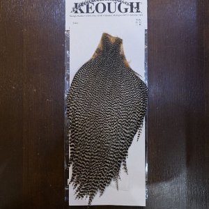 画像1: 【KEOUGH】ハックルケープ - Grizzly #2