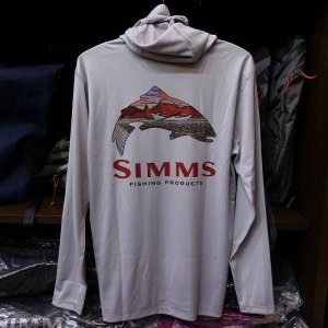 画像2: 【SIMMS】Tech Hoody - TROUT LOGO FLAME/STERLING