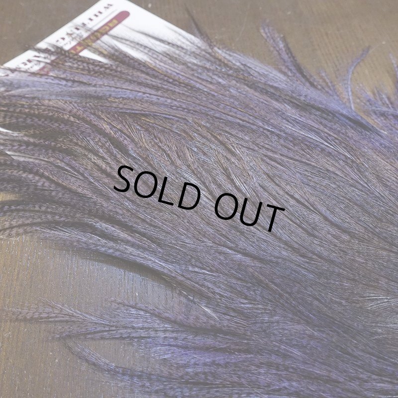 画像4: 【WHITING】Coq de Leon Saddle Bronze Grade - DYED BADGER/LAVENDER (4)