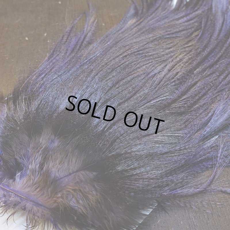 画像3: 【WHITING】Coq de Leon Saddle Bronze Grade - DYED BADGER/LAVENDER (3)