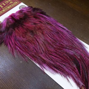 画像2: 【WHITING】Coq de Leon Saddle Bronze Grade - DYED BADGER/PINK