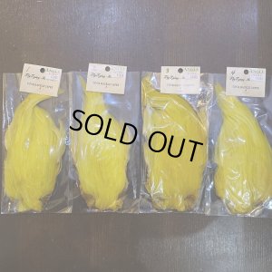 画像1: 【ANGLE】インドコックハックルケープ(イエロー)