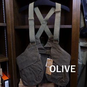 画像3: 【Afterglow】BOL WAXED CANVAS VEST / ビーオーエルワックスドキャンバスベスト