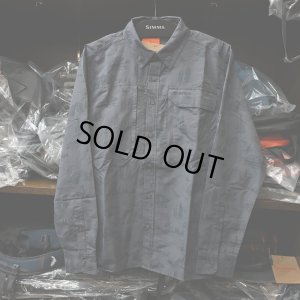 画像1: 【SIMMS】Guide Shirt - selvedge mayfly print(SALE)