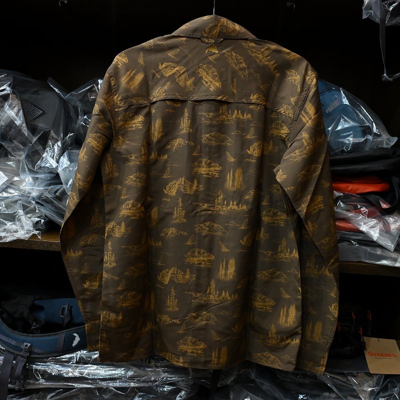 画像2: 【SIMMS】Guide Shirt - hickory mayfly print(SALE) (2)