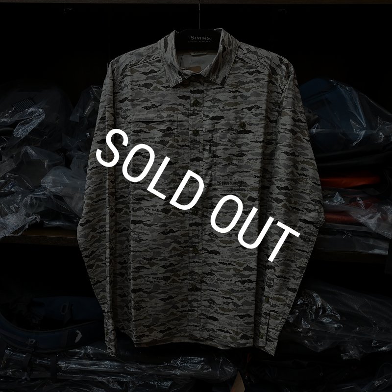 画像1: 【SIMMS】Challenger LS Shirt - SAND Riverbed Print(SALE) (1)