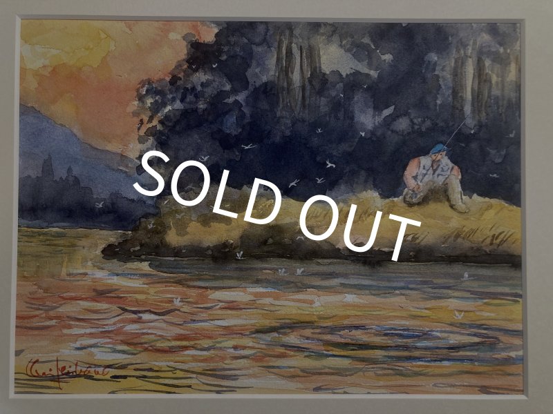 画像1: 【柴野邦彦】オリジナル水彩画「婚礼旅行」 (1)