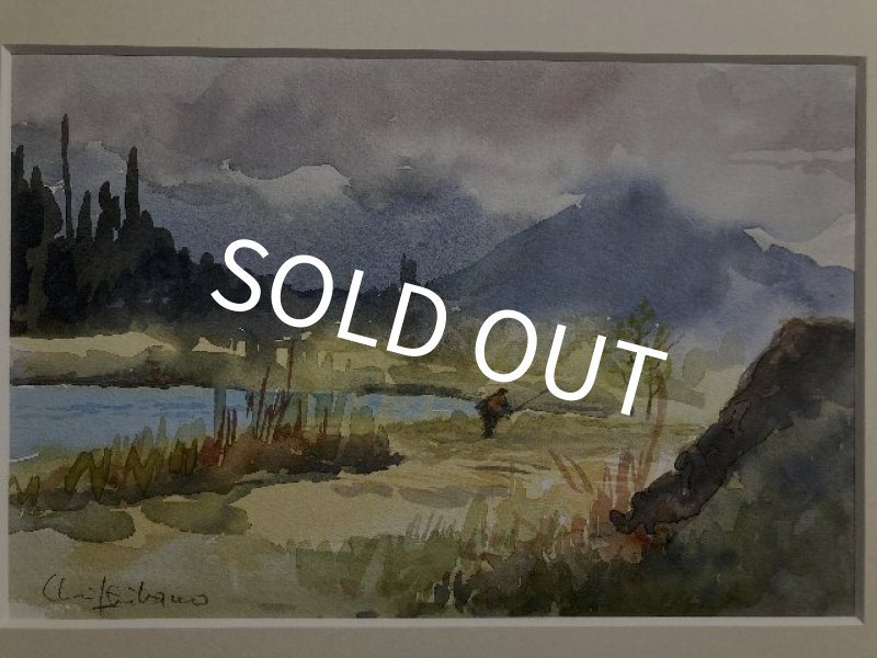 画像1: 【柴野邦彦】オリジナル水彩画「雨のあと」 (1)