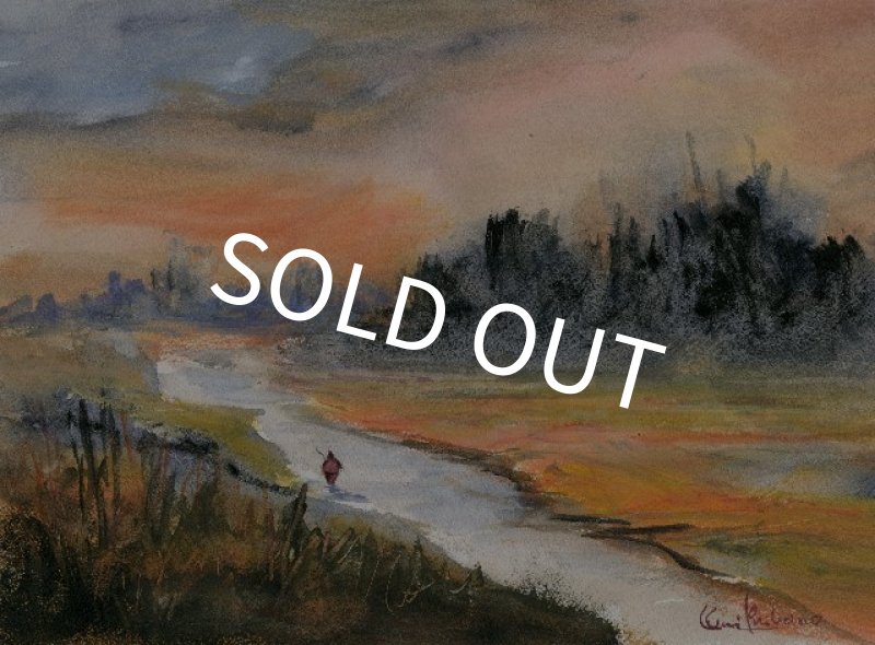 画像1: 【柴野邦彦】オリジナル水彩画「光の中で」 (1)