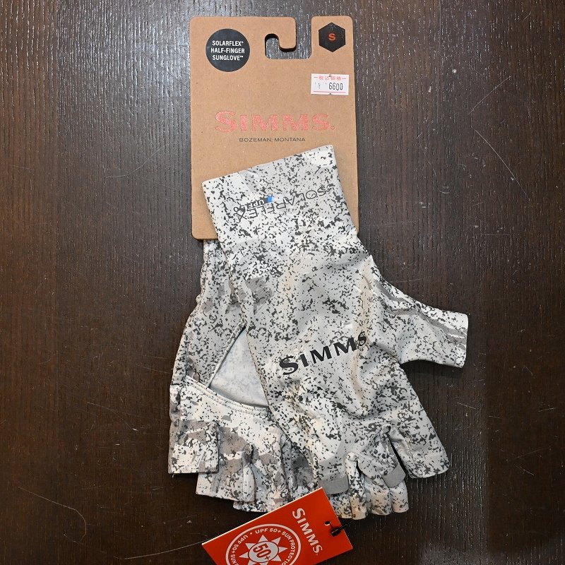 画像1: 【SIMMS】Solarflex Half-Finger Sunglove - BACK EDDY WHITE(SALE) (1)