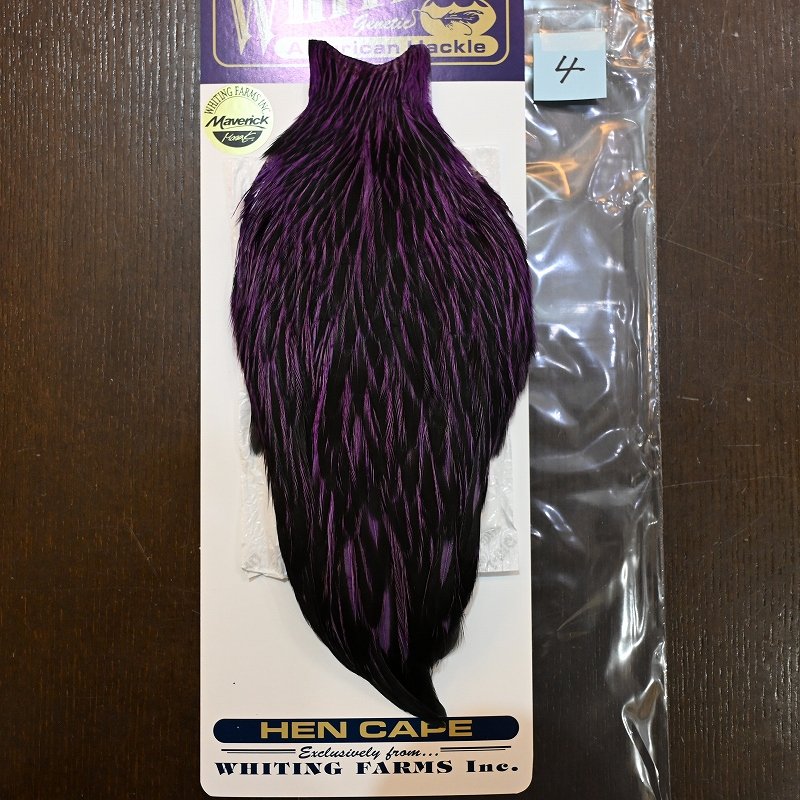 画像4: 【WHITING】American Hen Cape BLW/Purple (4)