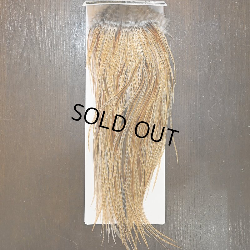 画像1: 【WHITING】Hebert Pro Grade Rooster Saddle - Barred Medium Ginger (1)