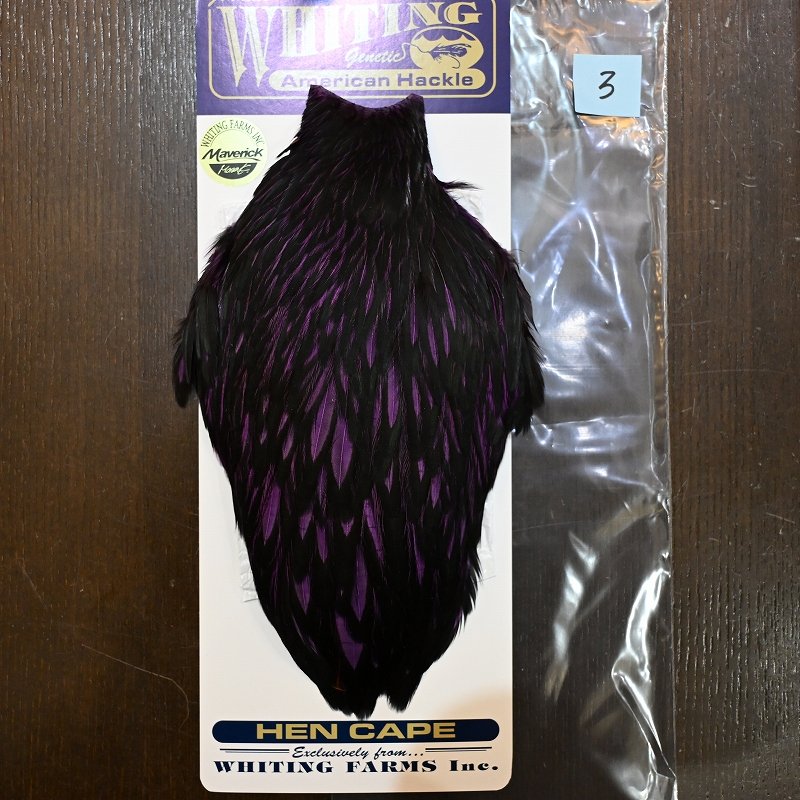 画像3: 【WHITING】American Hen Cape BLW/Purple (3)