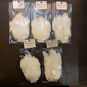 画像1: 【ANGLE】ラージ インドコックハックルケープ(クリーム)