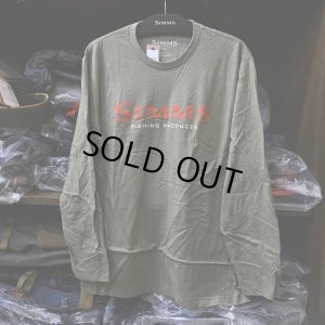 画像2: 【SIMMS】SIMMS LOGO LS TEE(SALE)