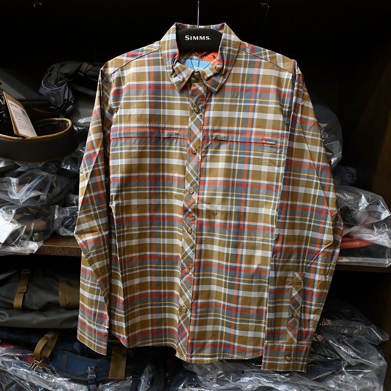 画像1: 【SIMMS】Bugstopper Stone Cold LS Shirt - CHESTNUM MULTI PLAID (1)