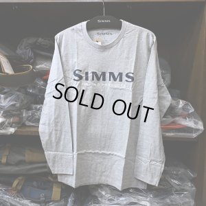 画像1: 【SIMMS】SIMMS LOGO LS TEE(SALE)